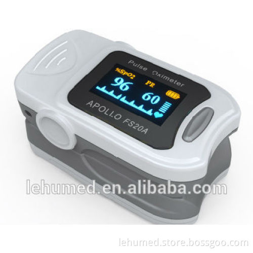 Finger clip pulse oximeter